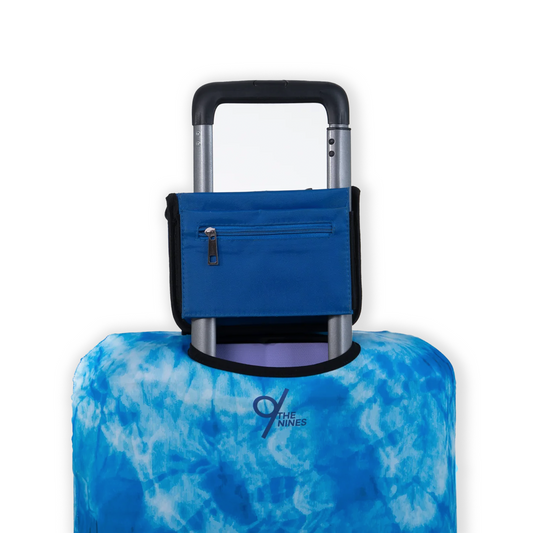 Bottle & Cup Holder for Luggage In Blue